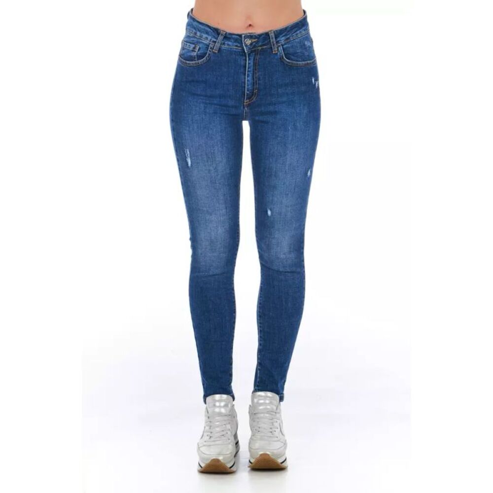 Frankie Morello Blue Denim Women Women's Jeans